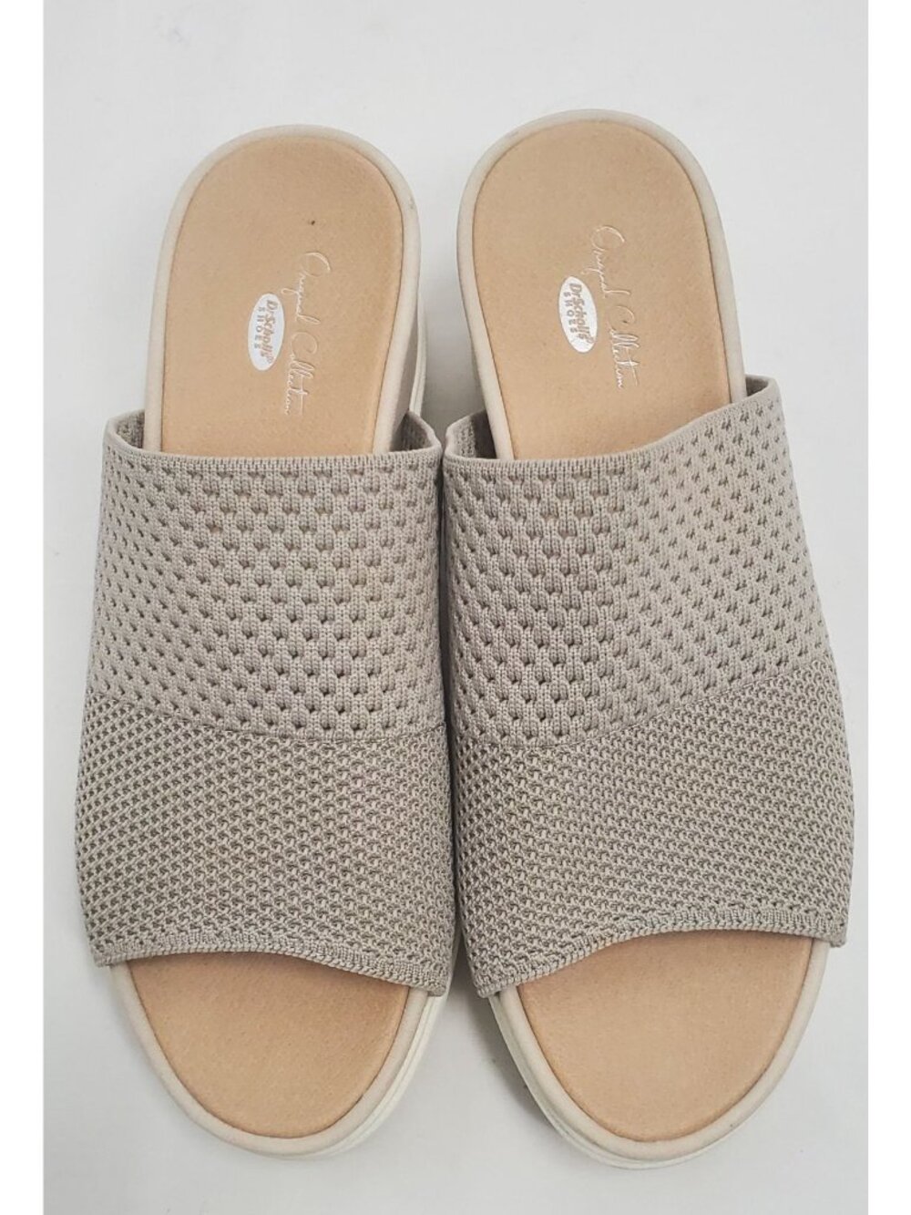 D'Scholls Women's Oyster Mesh Knit Sonia Open Toe Platform Slide Sandals Sz 7.5M - Picture 10 of 16